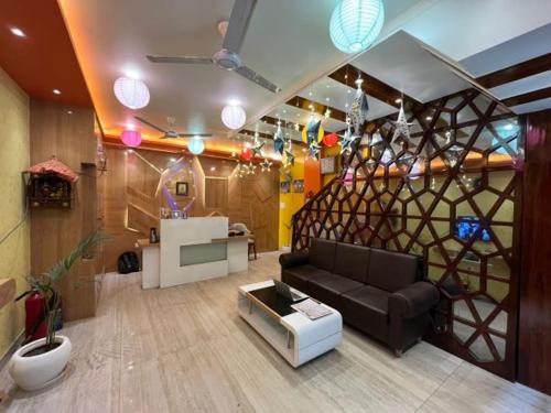 Posezení v ubytování Hotel Prabhat