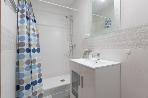 Kúpeľňa v ubytovaní Apartamento con terraza centrico