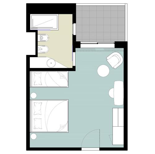 Půdorys ubytování Sud Hotel Pulsano