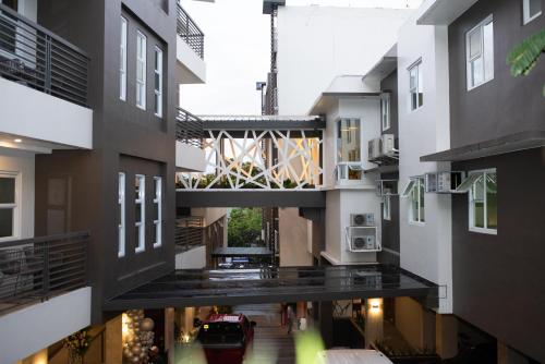 Un balcón o terraza en Hotel Areca