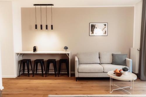 Χώρος καθιστικού στο NUVA Apartments - Friesenplatz