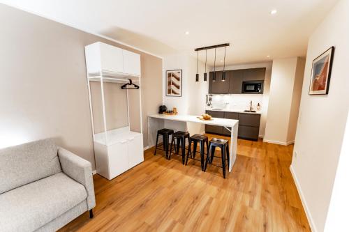 Η κουζίνα ή μικρή κουζίνα στο NUVA Apartments - Friesenplatz