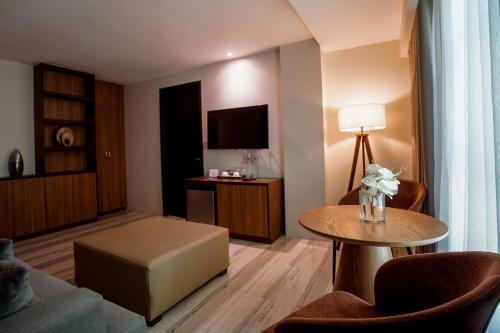 Kuchyň nebo kuchyňský kout v ubytování Hotel Areca