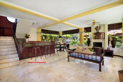 Zona de estar de Royal Hotel and Villa Bali