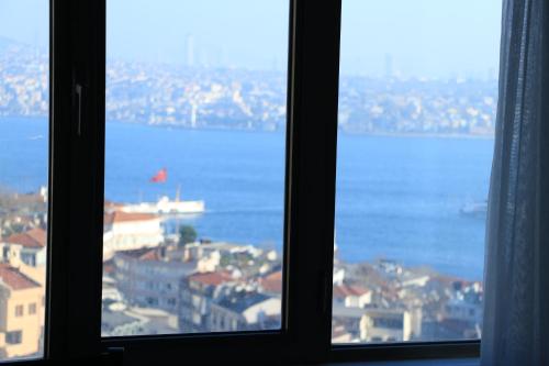 a view of the ocean from a window at Grand Star Hotel Premium in Istanbul