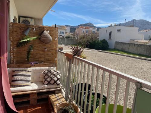 Appartement à 20 mètres de la plage avec balcon