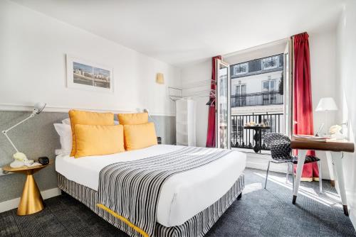 Ένα ή περισσότερα κρεβάτια σε δωμάτιο στο Hotel Monterosa - Astotel