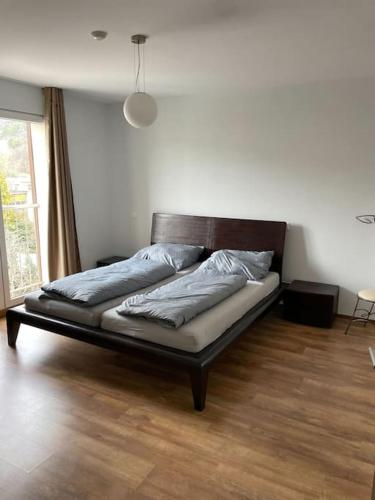 Ένα ή περισσότερα κρεβάτια σε δωμάτιο στο Apartmán Dominika Bojnice