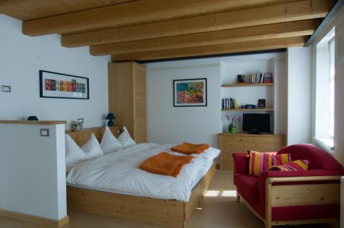 Katil atau katil-katil dalam bilik di Locanda Tana de 'l Ors