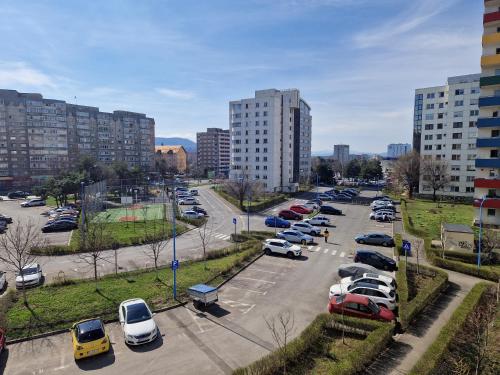 Vista general de Braşov o vistes de la ciutat des de l'apartament