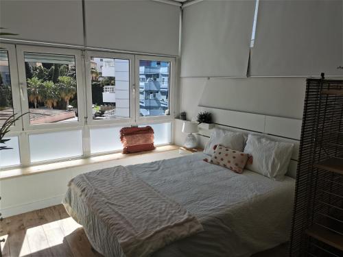 Postel nebo postele na pokoji v ubytování SANE- Estudio con Wifi, en el Centro, a 600 metros Playa