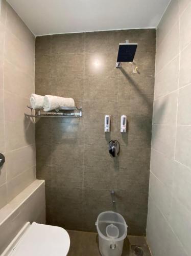 Koupelna v ubytování Le Shiv Executive Suite