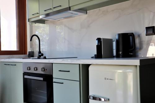 Η κουζίνα ή μικρή κουζίνα στο Villa Elea Apartments