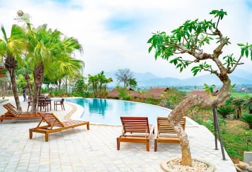 Πισίνα στο ή κοντά στο Mường Lò Retreat Nghia Lo