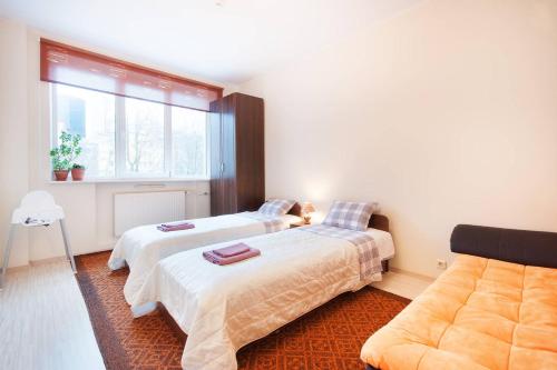 Cama o camas de una habitación en Rotalia Apartments