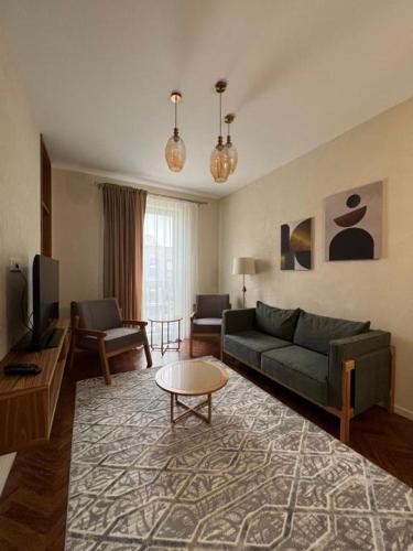Χώρος καθιστικού στο Hotel Manica Esentai City