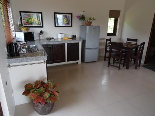 Η κουζίνα ή μικρή κουζίνα στο Koh Phangan Pavilions Serviced Apartments
