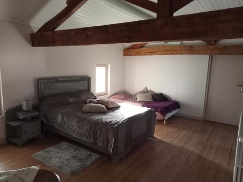 Postel nebo postele na pokoji v ubytování Chambre chez les gens de Garonne