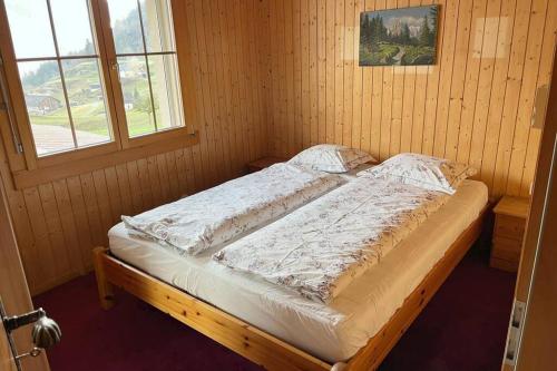 Postel nebo postele na pokoji v ubytování Wohnung in Bergchalet