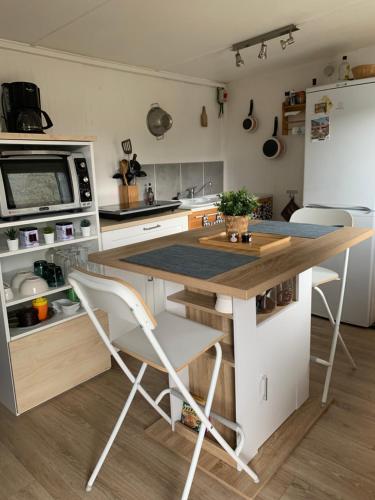 Kuchyň nebo kuchyňský kout v ubytování Le Cabanon