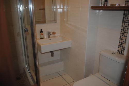a bathroom with a sink and a toilet at 65 Key Largo in Kingsburgh