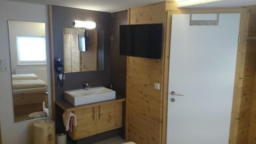 Kúpeľňa v ubytovaní Tischlerei Rudigier Vermietung