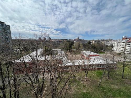 a view of a city with buildings and trees at Apartment 55 Belgrade in Belgrade