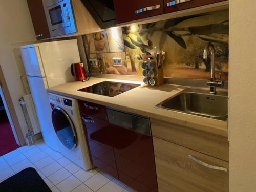 Køkken eller tekøkken på Kaiserburg Apartment