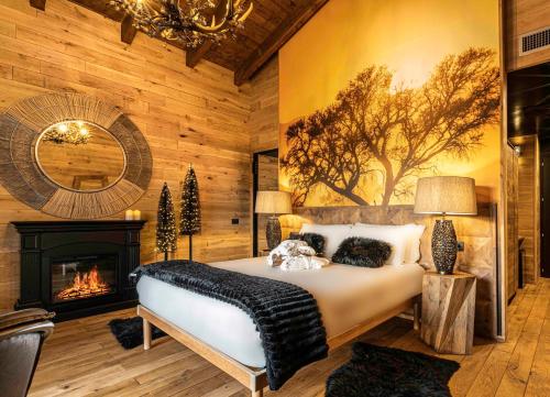 Postel nebo postele na pokoji v ubytování BAITA MAORE luxury rooms & Spa