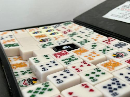 a bunch of dice in a display case at PLAY at Lot 31 Eco Orchard Melaka in Sempang Sentul