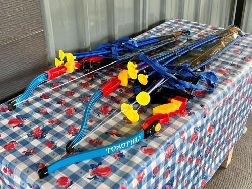 a table with a toy car and tools on it at PLAY at Lot 31 Eco Orchard Melaka in Sempang Sentul