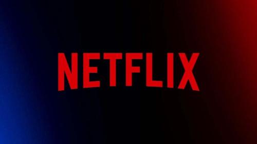 a red netflix logo on a black background at Cà Nova B&B in Rivoli Veronese