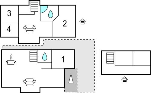 Plan piętra w obiekcie Cozy Apartment In Husnes With Ethernet Internet