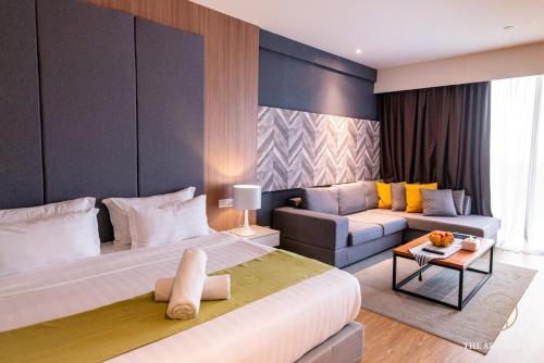 Posezení v ubytování The Aru Hotel at Aru Suites