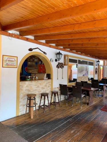 Restaurace v ubytování Hableány Étterem, Pizzéria és Vendégház
