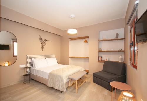 Ένα ή περισσότερα κρεβάτια σε δωμάτιο στο New Town Apartments
