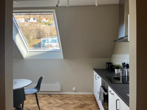 Kuchyň nebo kuchyňský kout v ubytování Kong Oscars Apartments