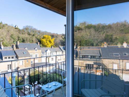 a view from the balcony of a house at Apartment Vue Eméraude by Interhome in Cancale