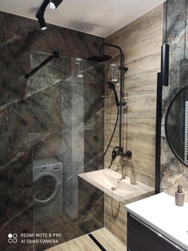 Koupelna v ubytování Apartament Zuza w Wiśle
