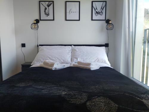 Postel nebo postele na pokoji v ubytování Apartament Zuza w Wiśle
