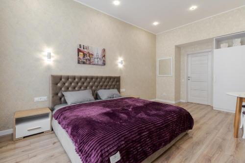 Katil atau katil-katil dalam bilik di Luxury flat in downtown 2