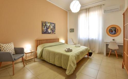 מיטה או מיטות בחדר ב-Casa Marina