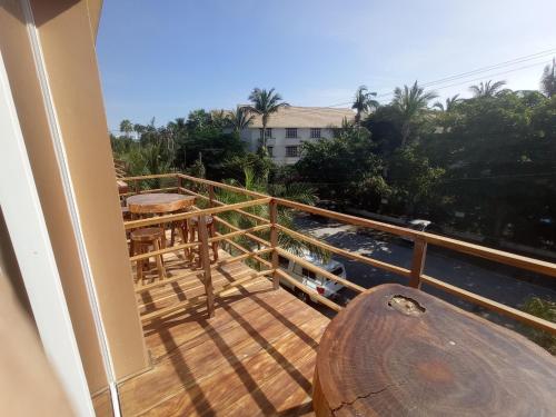a view from the balcony of a house at Palmas de Chahue in Santa Cruz Huatulco