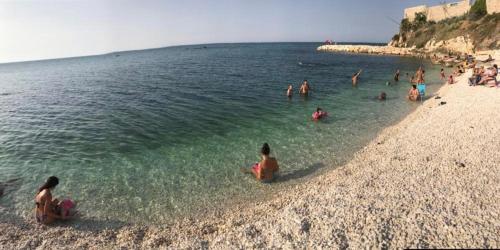 a group of people in the water at a beach at Centrale56 in Bisceglie