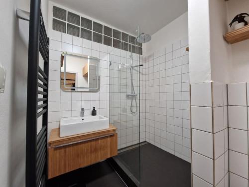 Koupelna v ubytování Pelclova Apartment