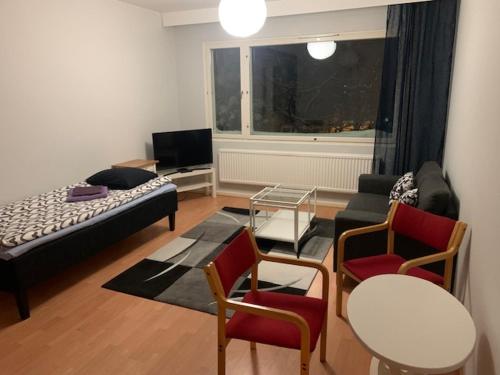 Posezení v ubytování Housing Partners Viskari