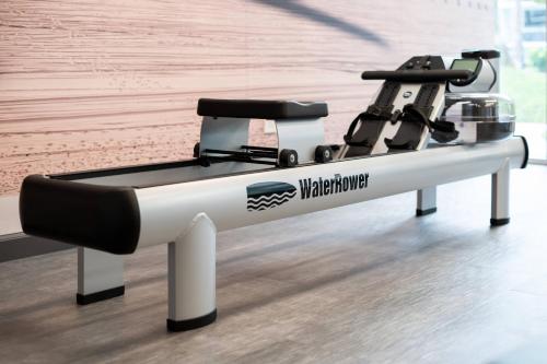 a rendering of a treadmill in a room at Los Angeles Airport Marriott in Los Angeles