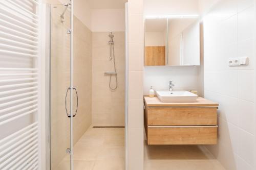 Kúpeľňa v ubytovaní Deluxe Apartment Lipno - Lake Side Village, Frymburk nad Vltavou