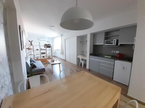 Η κουζίνα ή μικρή κουζίνα στο Trendy studio in Núñez