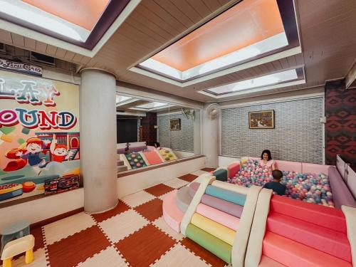 Χώρος καθιστικού στο Hotel De Khuvieng